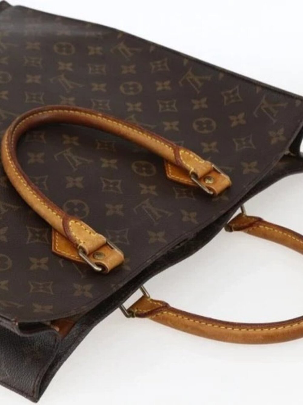 LOUIS VUITTON Monogram Sac Plat Hand Bag M51140 LV Auth bs33569 - Picture 5 of 16